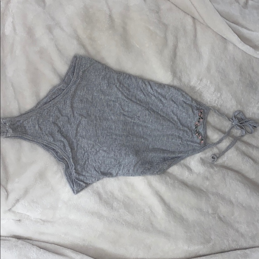 Kendall and Kylie Grey Bodysuit
